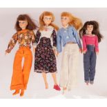 Uneeda, a group of four vintage fashion dolls comprising three Dollikin dolls and …