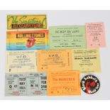 Concert ephemera and signed items, a group comprising a vintage autograph and a co…
