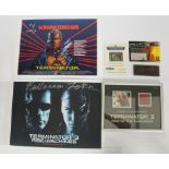 The Terminator, a group of four collectables comprising props, displays and prints…