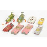 Dinky toys group of Gerry Anderson related vehicles, comprising a group of eight l…