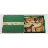 Dinky Toys O Gauge No. 2 Farmyard Animals, still attached to original packaging, b…