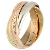 Cartier ‘Les Must De Cartier Trinity’ 18K Tricolor gold ring