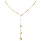 Cartier 'Draperie de Décolleté' 18K Yellow gold drop necklace set with approx. 0.58 ct. diamonds