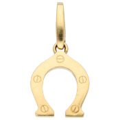 Cartier 'Lucky Cartier' 18K Yellow gold horseshoe pendant/charm