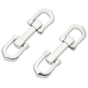 Cartier 'C de Cartier' Sterling silver cufflinks