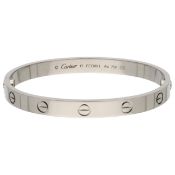 Cartier 'Love' 18K White gold bracelet