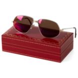 Cartier Panthère sunglasses platinum plated