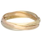 Cartier 'Trinity' 18K Tricolour gold bracelet