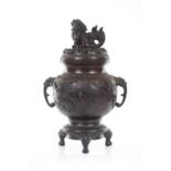 A large bronze 'Kōro' incense burner