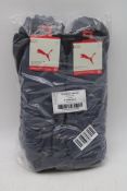 Six Pack of 3 Pairs Puma Quarter Socks, Various Colours, Size 43-46