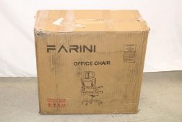 Farini Office Chair, Light Grey. Box damaged