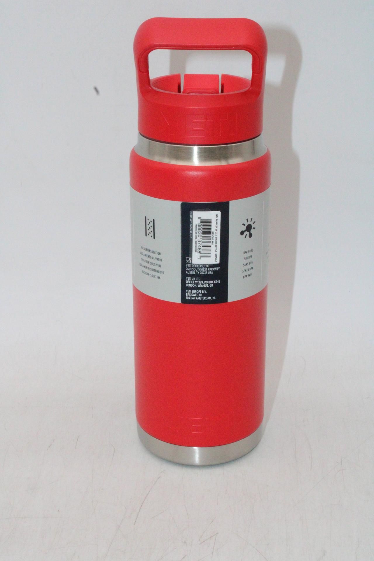 Four Yeti 769ml Rambler C Straw Stainless Steel Vacuum Insulated Bottles, Rescue Red