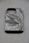 Burga iPhone 14 Pro Case, Snowstorm/Grey Marble