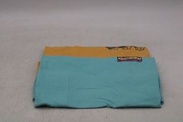 Two Quick Silver Standard Short Sleeve Tee, One Chamois, One Aqua Sky, Size S556083