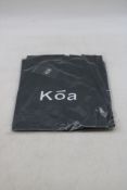 Three Koa T-Shirt with Logo, Black, Size L