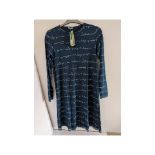United Colors of Benetton Women's Lounge Wear Nightshirt, Blue, Small