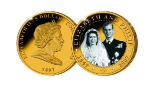 Diamond Wedding of HM Queen Elizabeth II and HRH Prince Philip 5oz coin