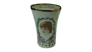 1981 Royal Wedding Staffordshire Enamel Limited Edition Beaker
