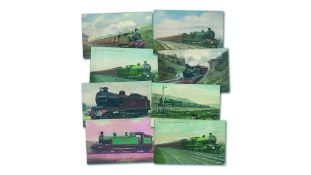 140 British Locomotives Postcards