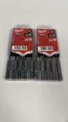 Two Milwaukee 5 Piece SDS Drill Bit Sets, 4932352834