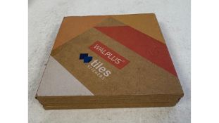 Four Peel Stick On Tile Self-Adhesive Wall Stickers Floor Tiles, 24 Pcs