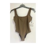 Bower Swimwear Ideal One-Piece, Brown, Size XS