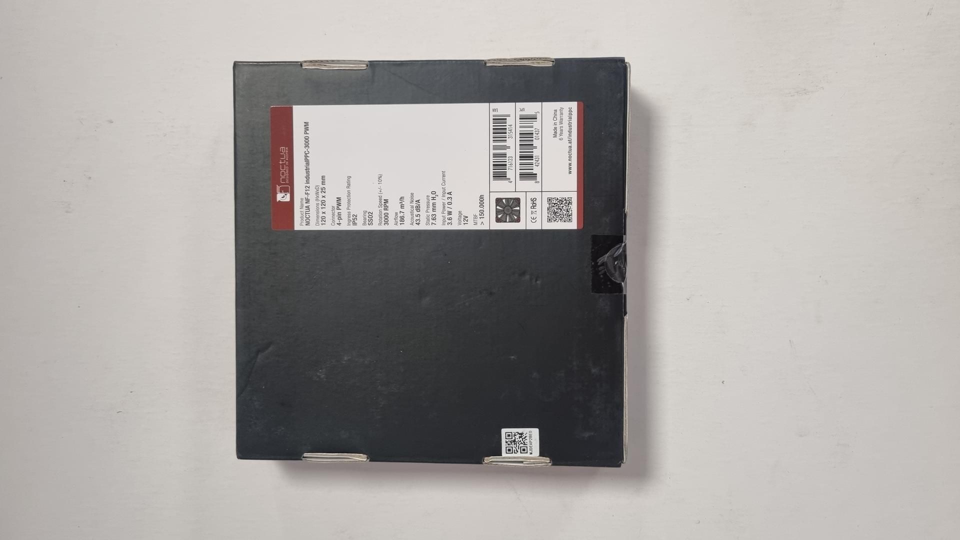 Noctua Heavy Duty Cooling Fan, NF-F12 IPPC 3000 PWM