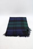 Kinalba Balvenie Fawn Pane Cashmere Check Throw, Navy/Multi, Size 220 X 160cm