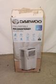 Daewoo 9000BTU 3-In-1 Air Conditioner, White. Box damaged, Not checked