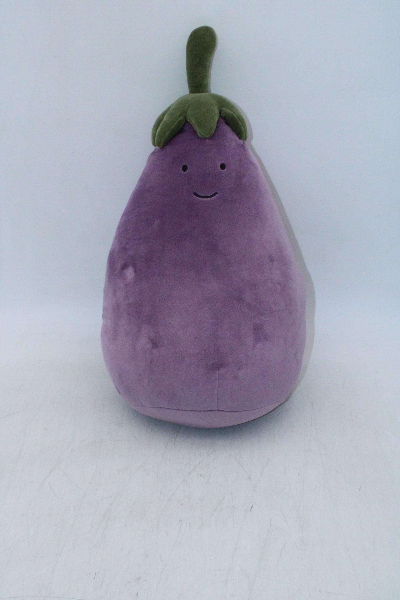Six Jellycat Amusable Aubergine, Mauve/Green