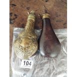 Two Powder Flasks