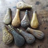 A Bag Of Powder Flasks