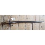 1870 French Chassepot Yataghan Sword bayonet