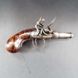 A Rare Flintlock Cannon Barrel Pocket Pistol, circa 1680