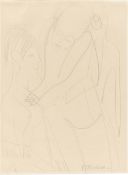 Ernst Ludwig Kirchner. Doctor examining a woman (Dr. Bauer and Erna Kirchner?). 1932