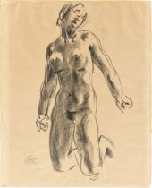 Georg Kolbe. Kniender weiblicher Akt.