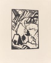 Erich Heckel. „Schneetreiben (Gebirge im Schnee)“. 1914