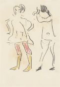 Erich Heckel. Figure drawing. Circa 1910