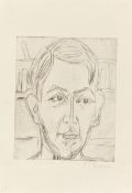 Ernst Ludwig Kirchner. ”Kopf eines jungen Mannes (Dr. Hans Bütow)”. 1925/26
