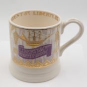 Emma Bridgewater mug made for Liberty's 150 year anniversary, H: 10 cm. UK P&P Group 2 (£24+VAT