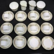 Wedgwood coffee service of twenty-six pieces in the Margeurite pattern. No damages and all gilding