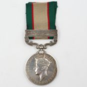 George VI India General Service medal to 8305 Harkaban Pun 2-8, with North West Frontier bar. UK P&P