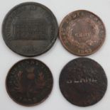 Quantity of penny and half penny workhouse tokens - circulated. UK P&P Group 0 (£7+VAT for the first