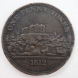1812 penny token of J M Fellows (Nottingham). UK P&P Group 0 (£7+VAT for the first lot and £1+VAT