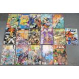 Nineteen Marvel New Warriors comics, six Secret Warriors comics, thirty-eight DC Batman comics and