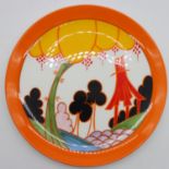 Clarice Cliff limited edition plate Summerhouse by Wedgwood, n. 2962A, D: 20 cm. UK P&P Group 2 (£