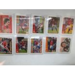 Ten 1997 Manchester United Football club Futera Fans Selection trading cards, to include Player Of