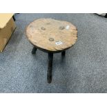 RUSTIC MILKING STOOL