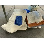 QTY OF LINEN COTTON BEDSPREADS ETC