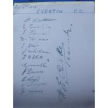Football Autographs Everton Championship Winning Season 1931/32 Autograph Page